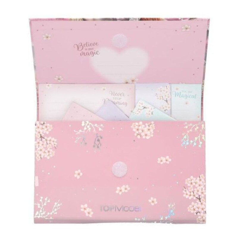 ARCHIVADOR Carpeta Archivadora Infantil Con Notas Y Sobres Top Model - Viva Violet