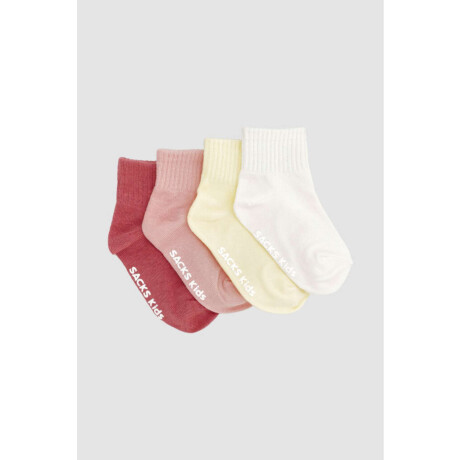 Pack x 4 medias lisas bebe con abs hg Variante 38