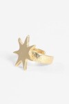 Anillo star acero dorado