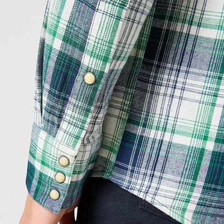 Camisa Wrangler de Hombre - 1 PKT SHIRT - W112357242GREEN GREEN