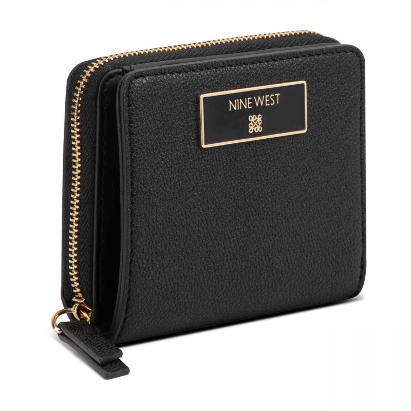 Small Leather Goods Mary Zip Around Black