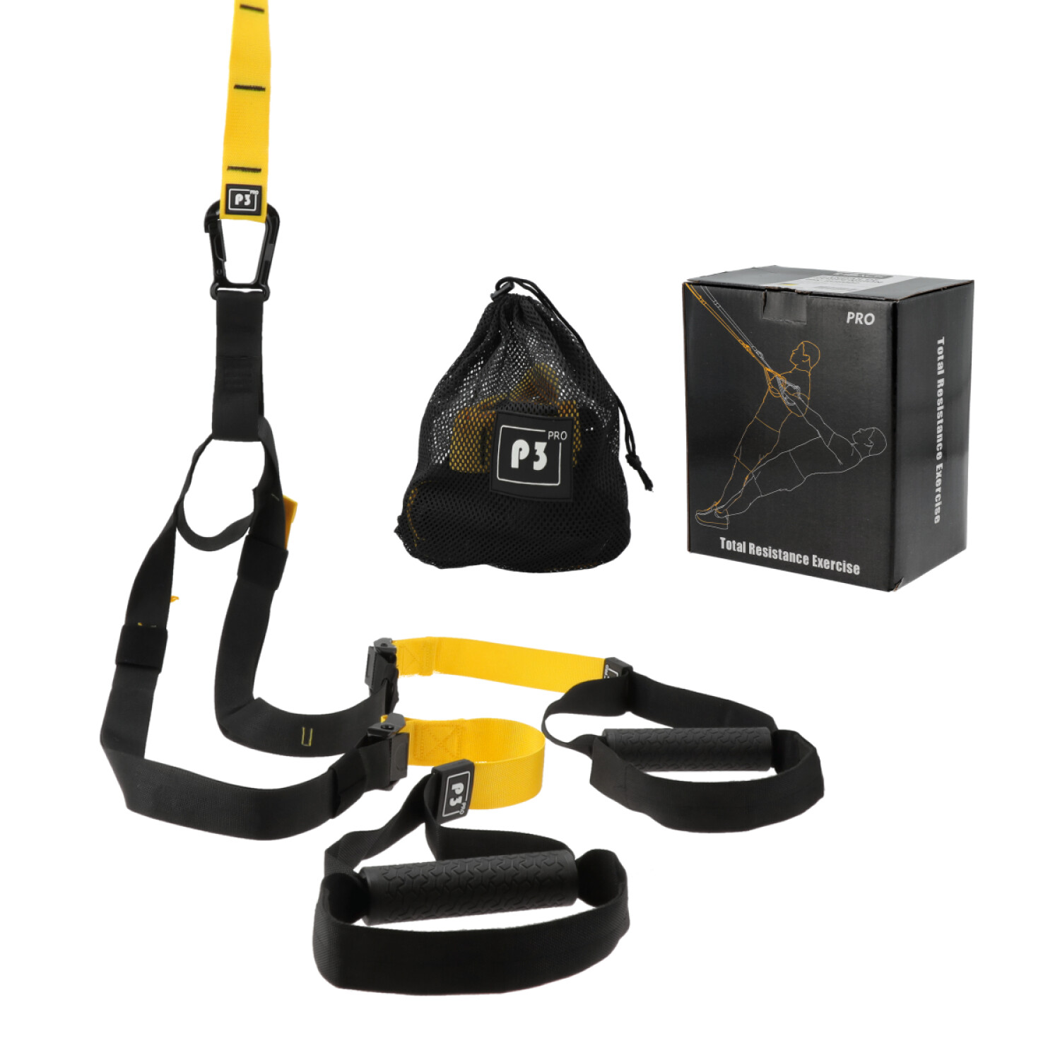 Bandas De Suspension Set Entrenamiento Resistencia Regulables Profesional  Gym Trx Crossfit Imback — Clemur
