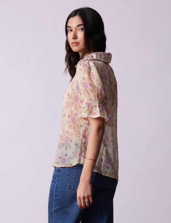 Blusa Printed MULTI/BEIGE