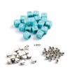 Set para hacer pulseras 1000 piezas Verde