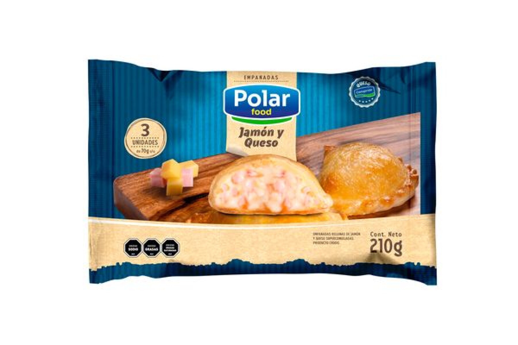 EMPANADAS DE JAMÓN Y QUESO X3 POLAR FOOD 