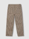 Pantalon De Twill Estampado Gris Oscuro