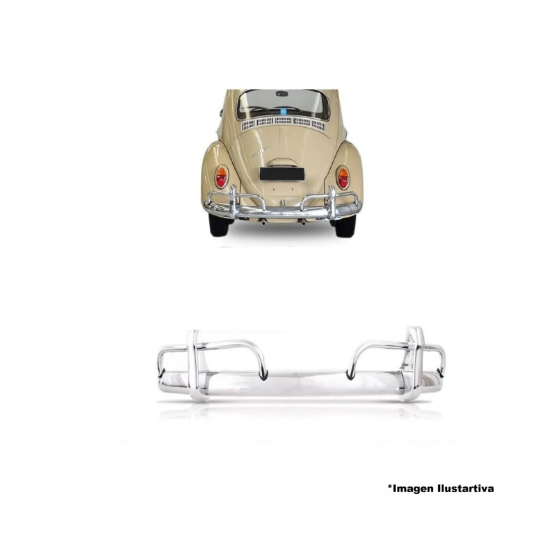 PARAGOLPE TRASERO FUSCA 1200 COMPLETO Paragolpe Trasero Fusca 1200 Completo