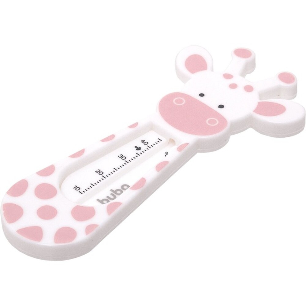 Termometro agua JIRAFA BUBA pastel rosa