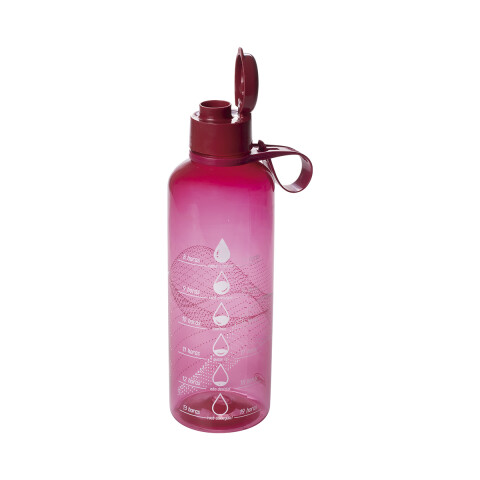 Botella Plástica Fitness Con Marcador Agua 970 ml ROSA