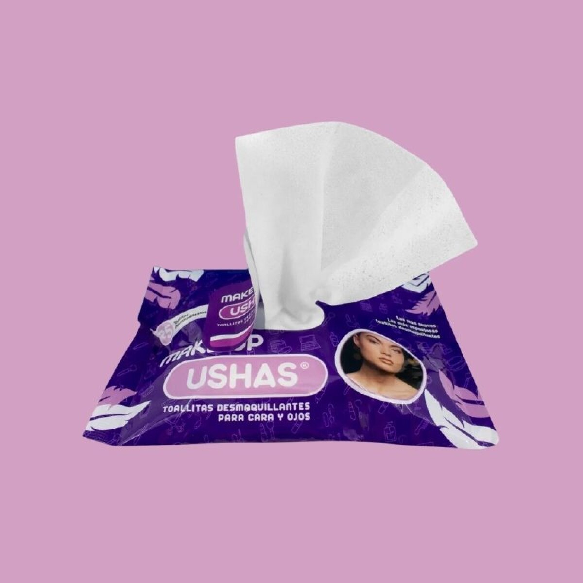 Ushas - Toallas Húmedas Desmaquillantes X 25 Unidades 