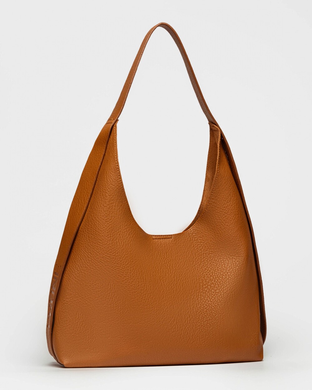 Bolso Heather en efecto cuero graneado Cuoio