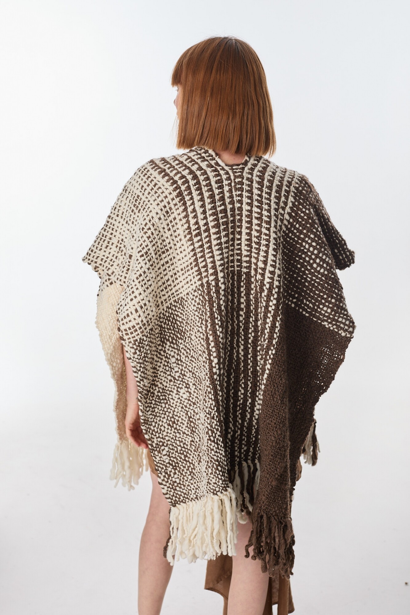 Varley Ruana Ruana Cover - Crudo/Marron — PetraStore