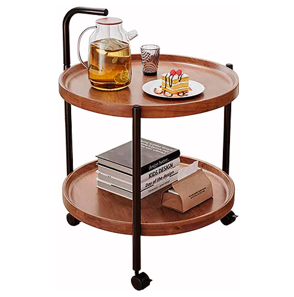 MESA LOWKIN Auxiliar Redonda -BARRED - Sin color 