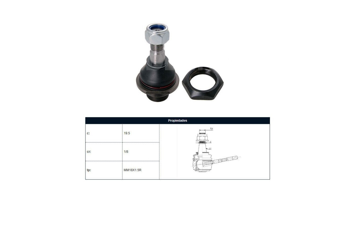 Rotula Del Nissan D22 98-25 Der/Izq Rotula Del Nissan D22 98-25 Der/Izq