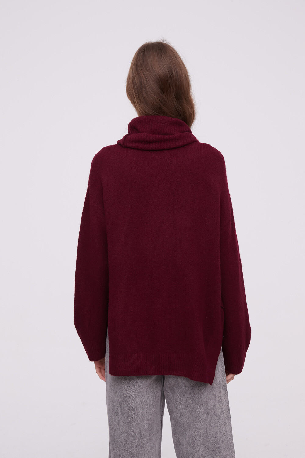 Polera Lamas Bordeaux Oscuro