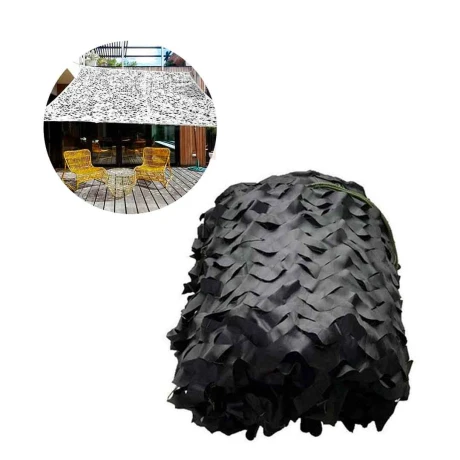 Malla Sombra Red Plastificada Calada Negra y Gris 3x3mts BLANCO