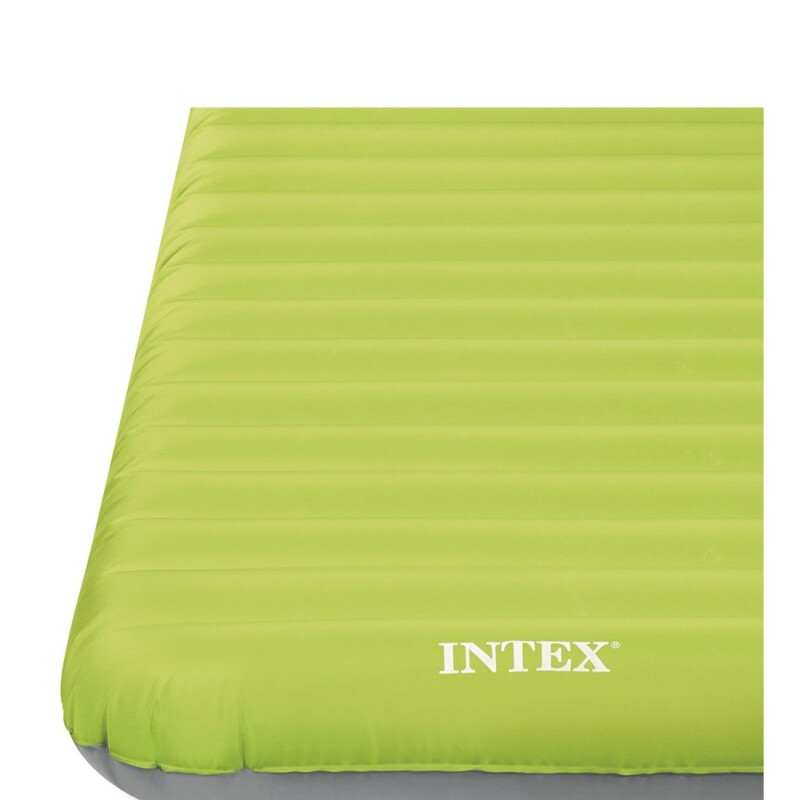 INTEX COLCHÓN TRUEAIR TPU INDIVIDUAL PARA CAMPING + INFLADOR Intex Colchón Trueair Tpu Individual Para Camping + Inflador