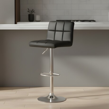 Butaca regulable en altura con respaldo NEGRO