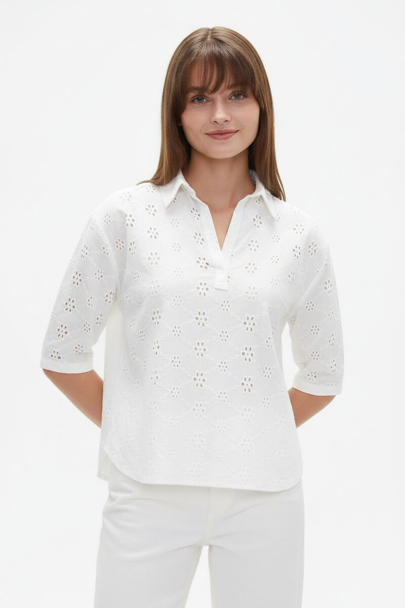 Blusa Gualy - Blanco 