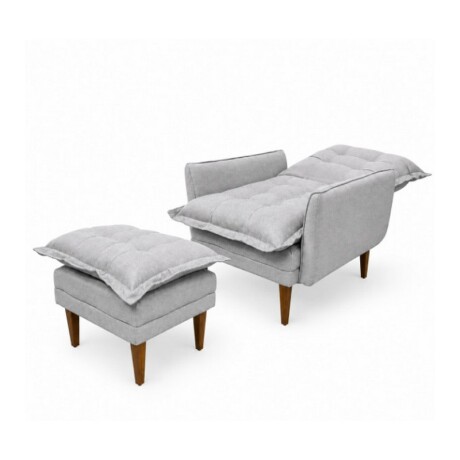 POLTRONA + PUFF CLASSIC 1LUGAR GRIS. HELLEN POLTRONA + PUFF CLASSIC 1LUGAR GRIS. HELLEN