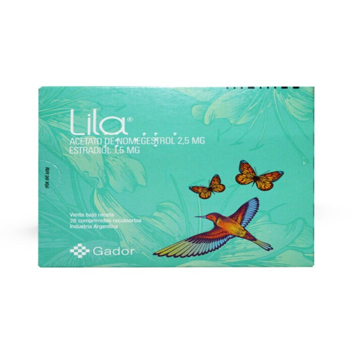 LILA CAJA X 28 COMP. REC. única