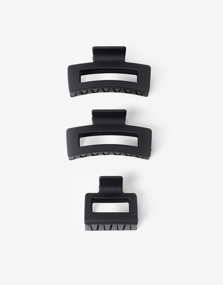 Broches Sets Acrilico Set De Broches - Negro