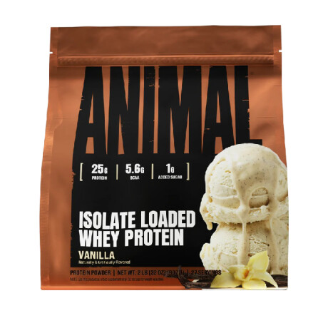 Whey Protein Isolado 2Lb Animal- Sabor Vainilla Whey Protein Isolado 2Lb Animal- Sabor Vainilla