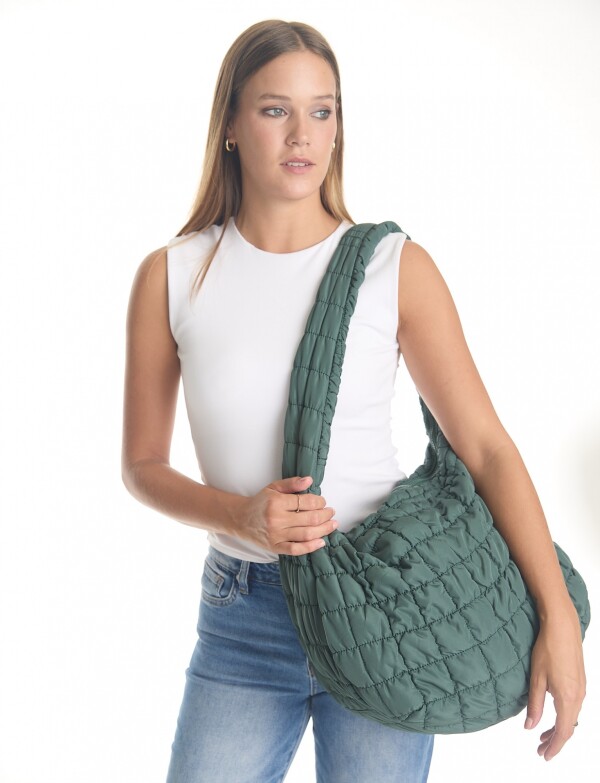 Bolso Capitoneado VERDE OSCURO