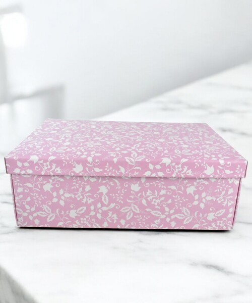 Caja+tapa easy 45,5x32x15 cm. HARMONY ROSA