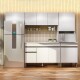 JUEGO COCINA MODULAR EN MDP BLANCO BRILLANTE BLANCO
