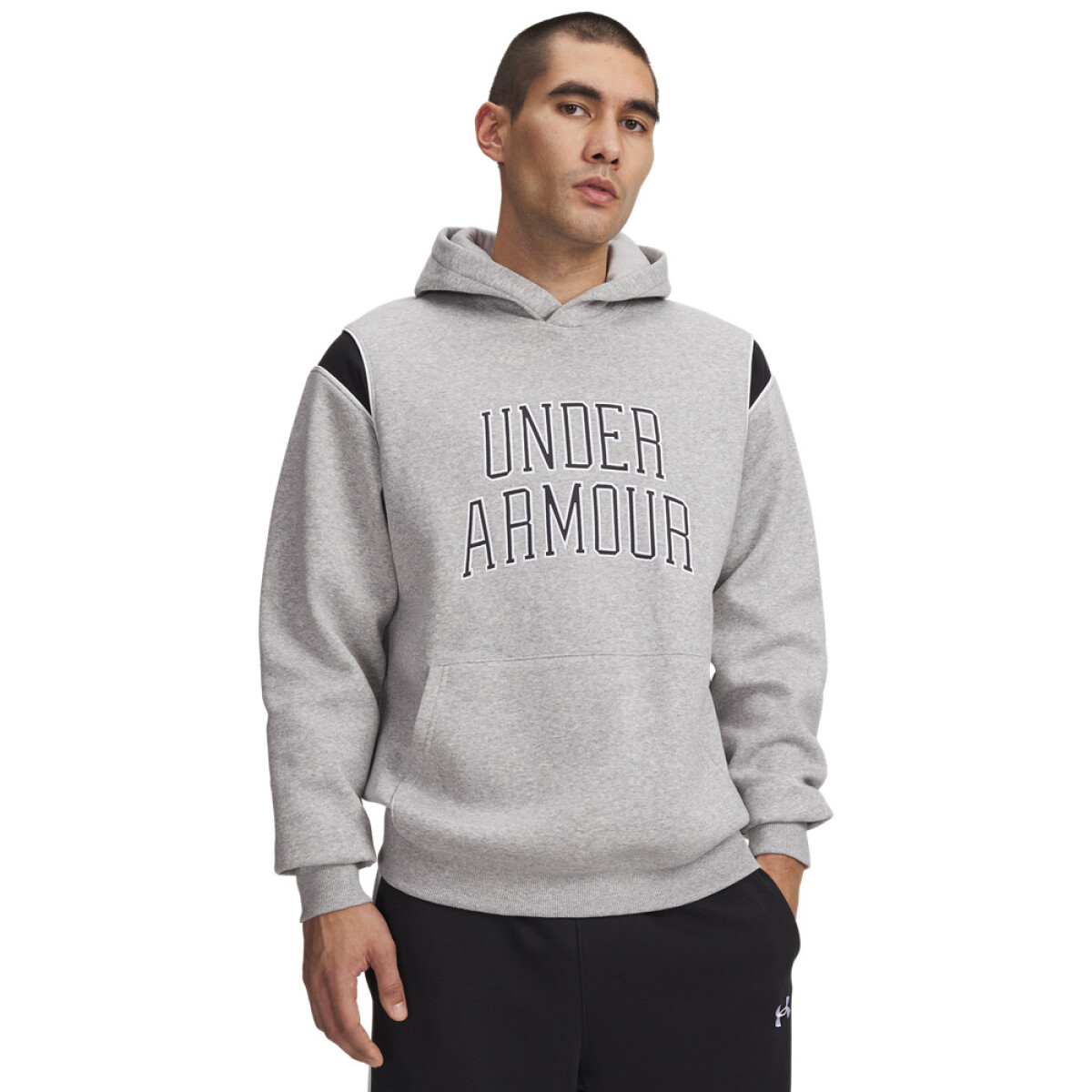 UA Rival Fleece Nov Hoodie-BLU - GRY-011 