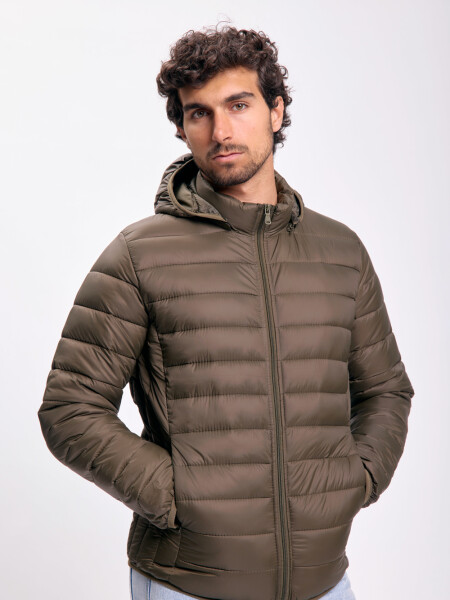 Campera capitoneada básica Verde