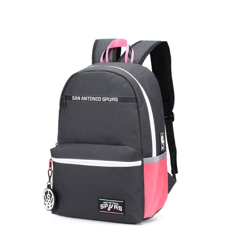 Mochila NBA San Antonio Spurs- 22076 Negro-fucsia