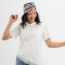 T-shirt con encaje Luma blanco
