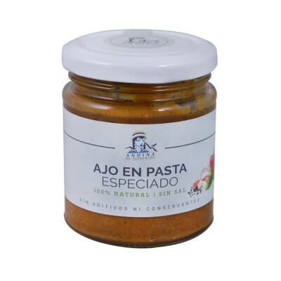 Ajo En Pasta Especiado Andina 160g Ajo En Pasta Especiado Andina 160g