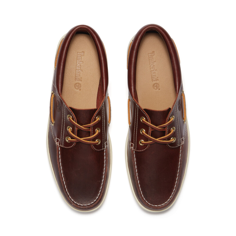 Zapatos Naúticos Portofino Pier Hombre Burgundy Full Grain