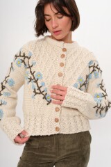 Cardigan Magnolia Celeste/Amarillo