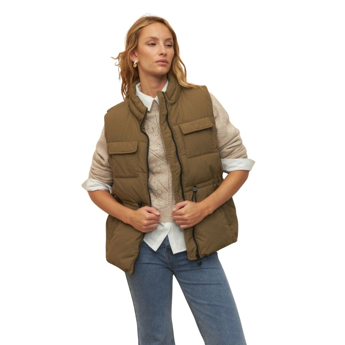 CHALECO ROLLER S-XXL - VERDE MILI 