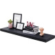 Estantes Flotantes Repisa Ménsula Invisible Melamina60x20x18 Negro