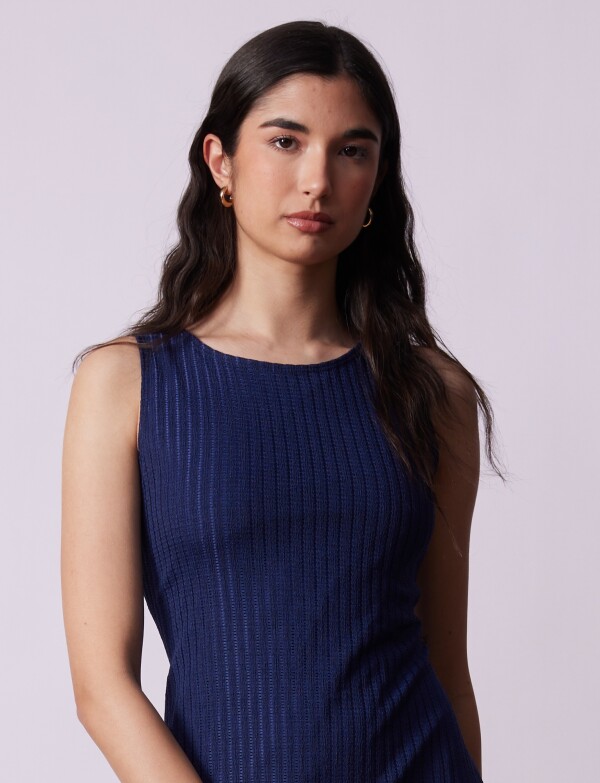 Vestido Maxi Lineas AZUL
