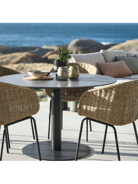 Mesa de jardín VAMDRUP Ø120 gris Mesa de jardín VAMDRUP Ø120 gris