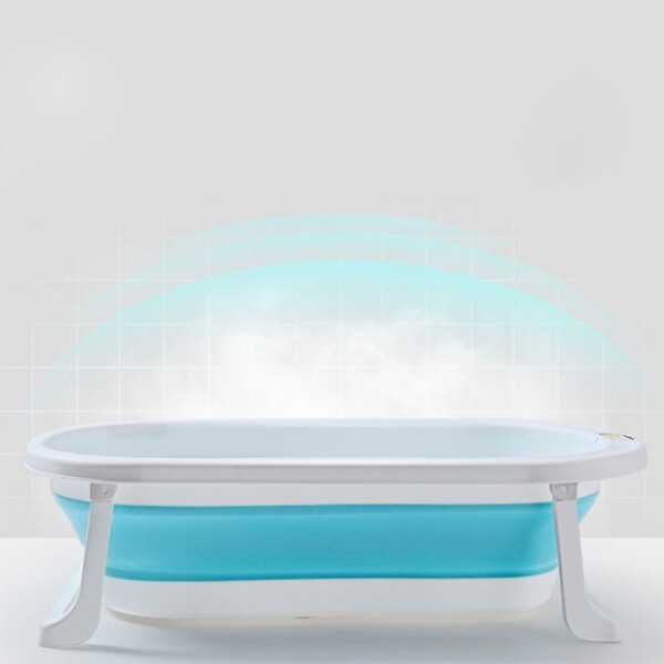 Baño Bebé Plegable + Colchón Baby Splash + Gorra Variante Color Amarillo