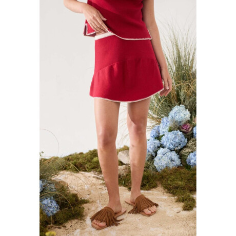Falda Ula Knit Rojo