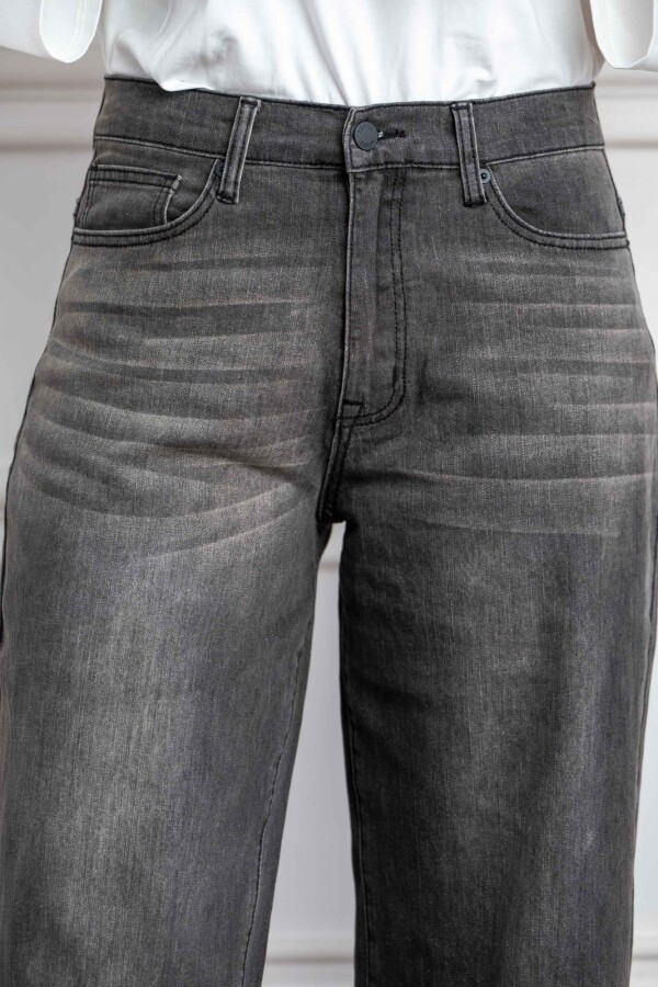 Jean Wide Tajo Denim Gris