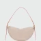 Longchamp - Bolso Cruzado de cuero, Smoothie Gris