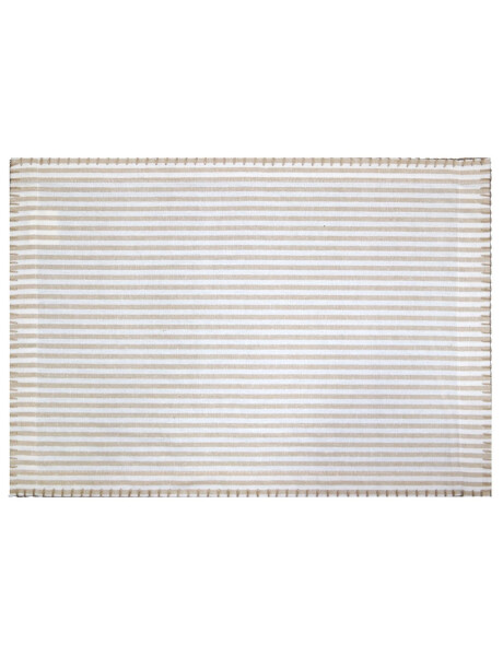 INDIVIDUAL ALGODÓN 35X45CM RAYAS BEIGE INDIVIDUAL ALGODÓN 35X45CM RAYAS BEIGE