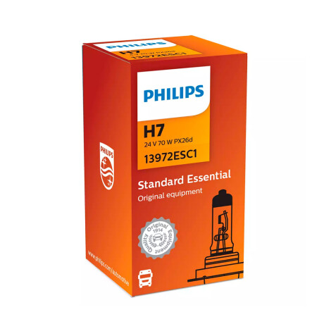 LAMPARA - HALOGENA H7 24V 70W PX26D ESSENTIAL PHILIPS LAMPARA - HALOGENA H7 24V 70W PX26D ESSENTIAL PHILIPS