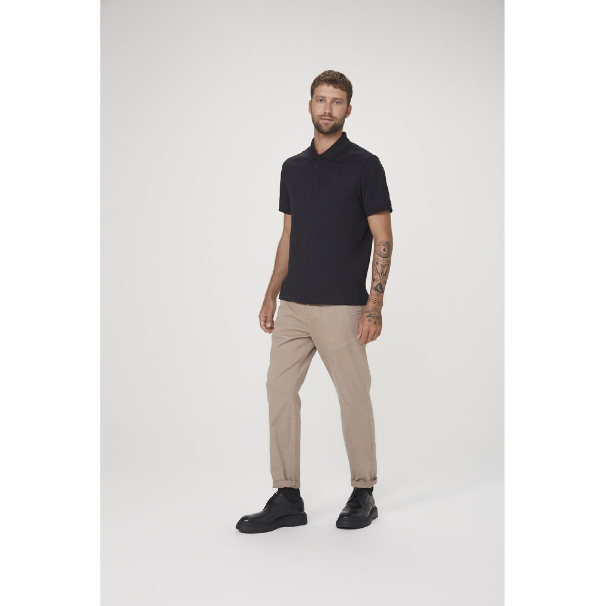 CAMISA POLO MM MASC - PRETO ESCURO 
