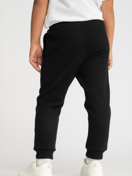 Pantalon deportivo gris Negro
