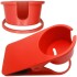 Soporte Vaso Taza Cafe Escritorio Mesa Pinza Posa Vaso Color Variante Rojo